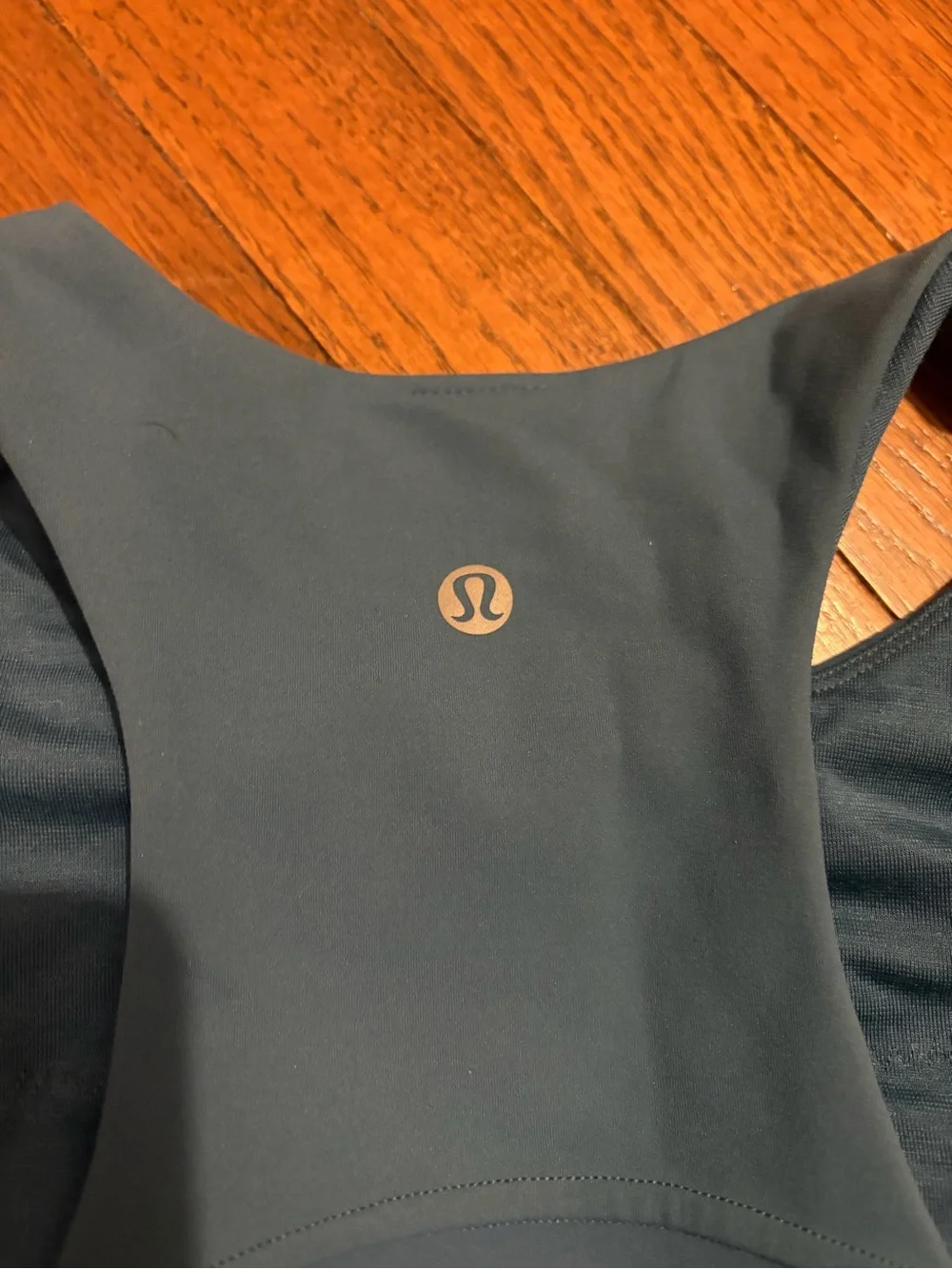 lululemon athletica Women's Teal Blue Cropped Racerback Tank